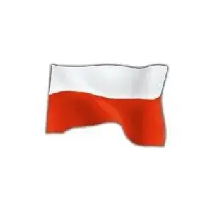 Флаг Kukuryku Flaga Polski 70x112 см — польский государственный флаг, полиэстер 70×112 см