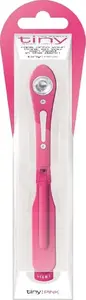 Book Light IF model 313805, dark pink, clip-on LED reading lamp