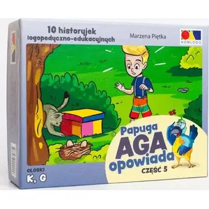 Komlogo picture stories book 'Papuga Aga opowiada' part 5 — children's illustrated storybook