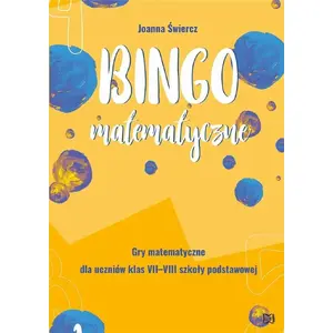 Educational math game book Nowik — Bingo matematyczne for grades 7–8, workbook activities and exercises