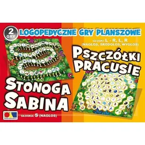 Komlogo 2 gry Stonoga Sabina/Pszczółki Pracusie — board game set