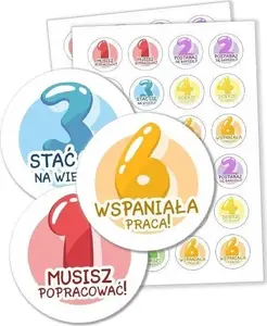 Stickers LearnHow motivational 'Grades' set — 48 pieces