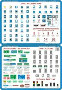 Educational Mat Visual System VISU0038 — Road Direction and Locality Signs, Horizontal, Light Signals, Informational