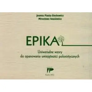 Book — Wydawnictwo Pedagogiczne ZNP: Epika. Uniwersalne wzory (mpn 195772)