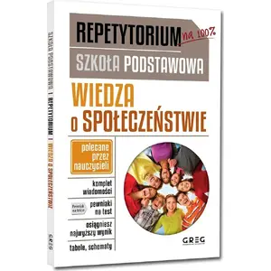 Mācību materiāls Greg Repetytorium SP Wiedza o społeczeństwie — sabiedrības zinības, darba burtnīca (poļu skola)