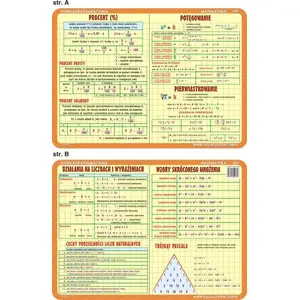 Educational Mat Visual System — percentage, powers, arithmetic operations, short multiplication (VISA0031)