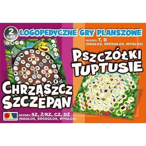 Komlogo wooden pull-along toy 2 gry Chrząszcz Szczepan /Pszczółki Tuptusie