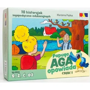 Picture Stories book — Komlogo 'Historyjki obrazkowe. Papuga Aga opowiada cz.1' (children's illustrated storybook)
