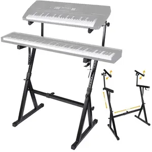 Keyboard Stand DNA KEY 2 double adjustable solid — adjustable height and width for two-tier keyboards