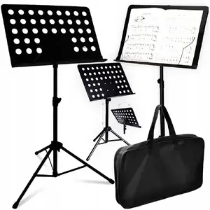 Music stand SUPRIMO D5 — adjustable sheet music stand with desk and carrying cover