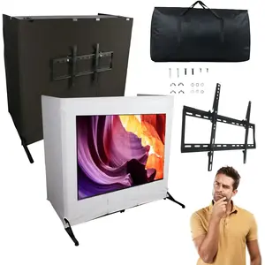 DJ TV Screen Stand DNA DJ TV SCREEN — dual-shelf television mount for DJs, supports up to 70 kg