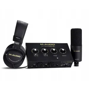 Audio interface M-Audio M-Track DUO HD PACK — USB-C 2-in/2-out, 24-bit/192kHz, 2 combo inputs, headphones output