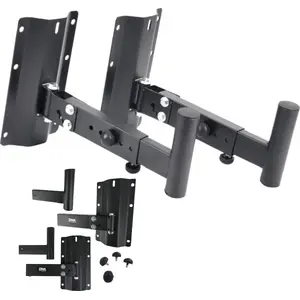Wall speaker mount kit Bitmat DNA BOX WALL — set of 2, black, stable, supports up to 30 kg