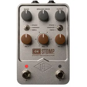 Guitar Speaker Load Box and Reactive Cabinet Emulator Universal Audio UAFX OX Stomp Pedal