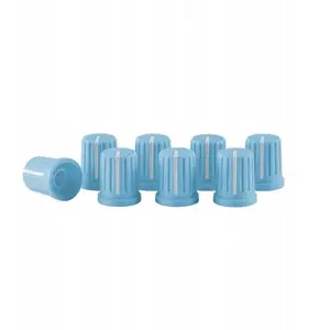 Control Knob Cap Set, Reloop, Blue — pack of 8 replacement caps