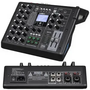 Аудиомикшер DNA MIX-EFF 4 — 4-канальный аналоговый миксер с USB, MP3, Bluetooth, фантом +48В и DSP EQ