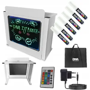 DJ booth table DNA DJ BOOTH WH — illuminated DJ workstation table