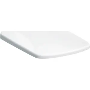 Сиденье для унитаза Geberit Selnova Square 502.896.00.1 — верхнее крепление, плавное закрывание, антибактериальное, накрывающая крышка