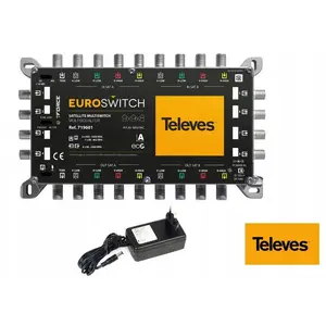 Мультисвитч Televes 9x9x8 модель 719601 — устройство распределения спутникового и эфирного сигнала