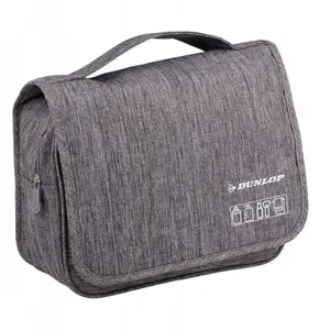 Дорожная косметичка DUNLOP 25x20x10 см с петлей для подвешивания, серый