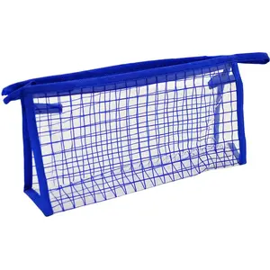 Cosmetic Bag Donegal 274830 — Transparent Checked Travel Toiletry Pouch