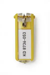 Durable Key Clip Yellow 6 pc(s)