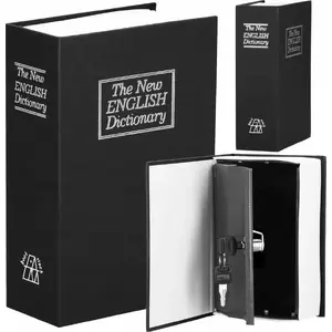 Safe box Extralink S-405 — metal cash and key storage, steel book-style compact safe