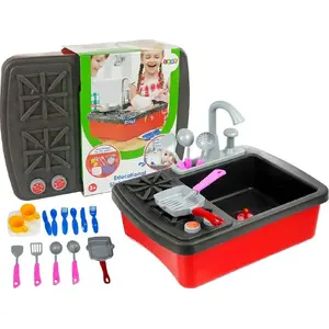 Kitchen sink and faucet set LEAN Sport 2584 — combined sink with worktop accessories and water tap