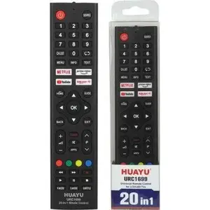 Universālais tālvadības pults Vega URC1699 priekš LCD/LED televizoriem — saderīgs ar LG, Sony, Samsung, Philips, Panasonic, JVC, Beko, Thomson u.c.