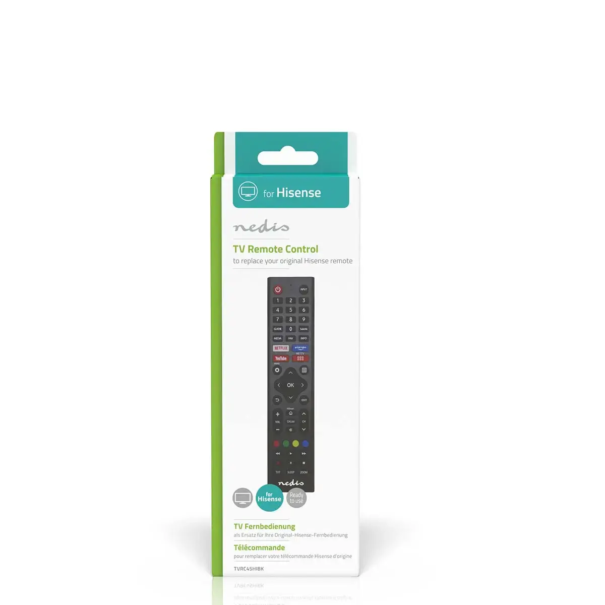 Nedis TVRC45HIBK remote control TVRC45HIBK Photo 2