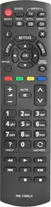Universal Replacement Remote Control Pilot for Panasonic LCD TVs RM-1268LX (model LXP1268) — supports basic TV functions and Netflix button