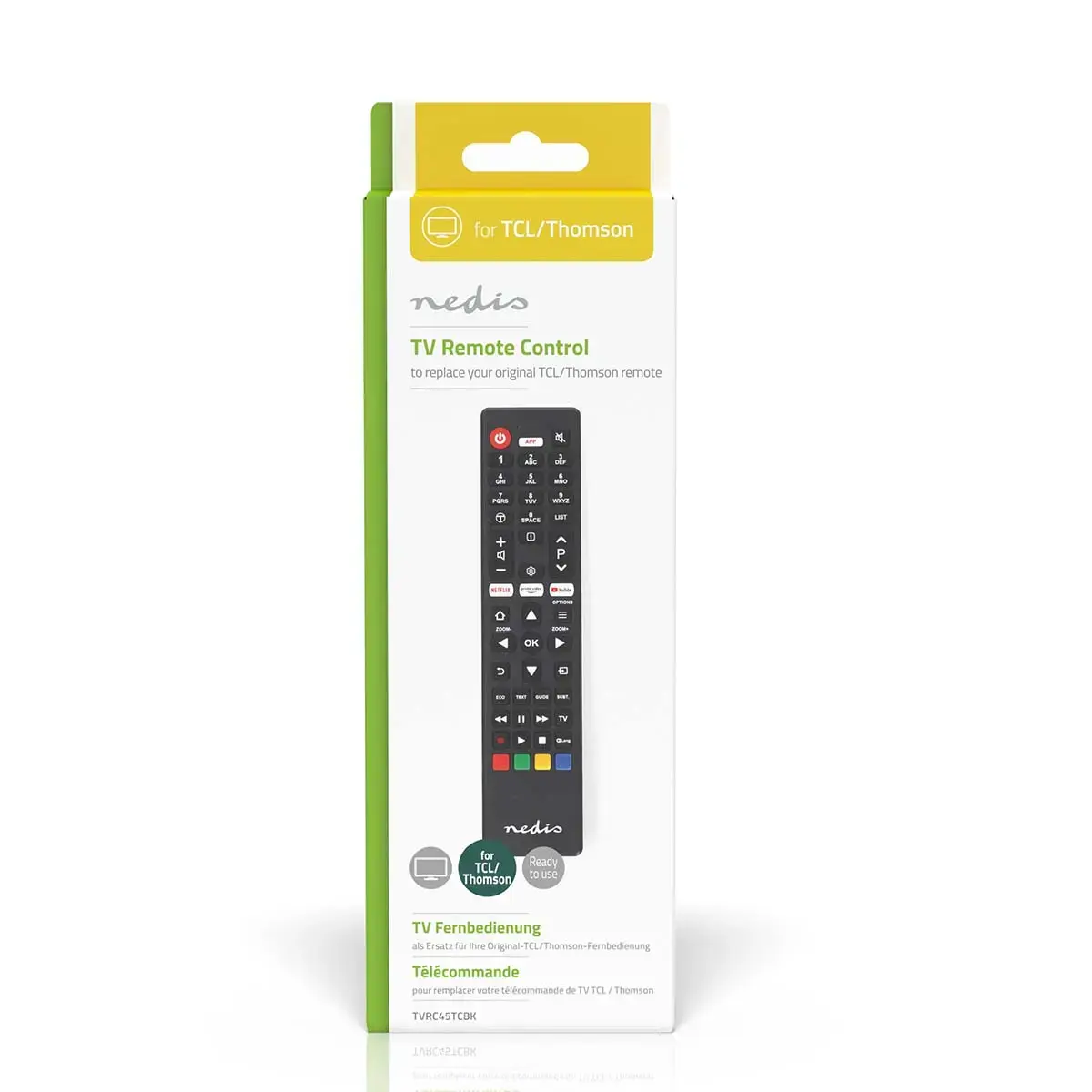 Nedis TVRC45TCBK remote control TVRC45TCBK Photo 2