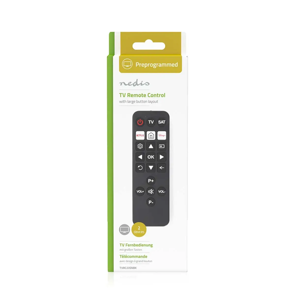 Nedis TVRC23SNBK remote control TVRC23SNBK Photo 2