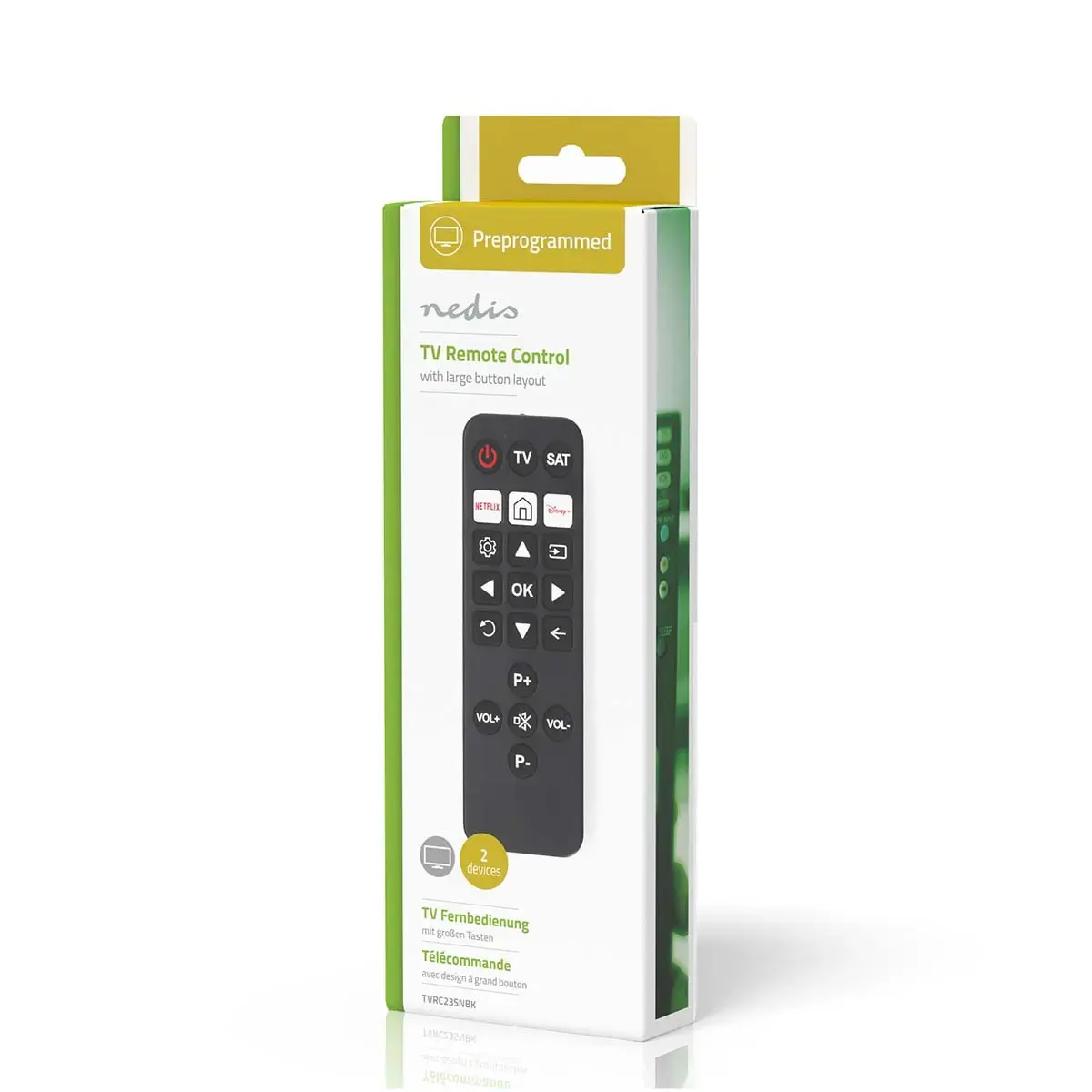Nedis TVRC23SNBK remote control TVRC23SNBK Photo 3