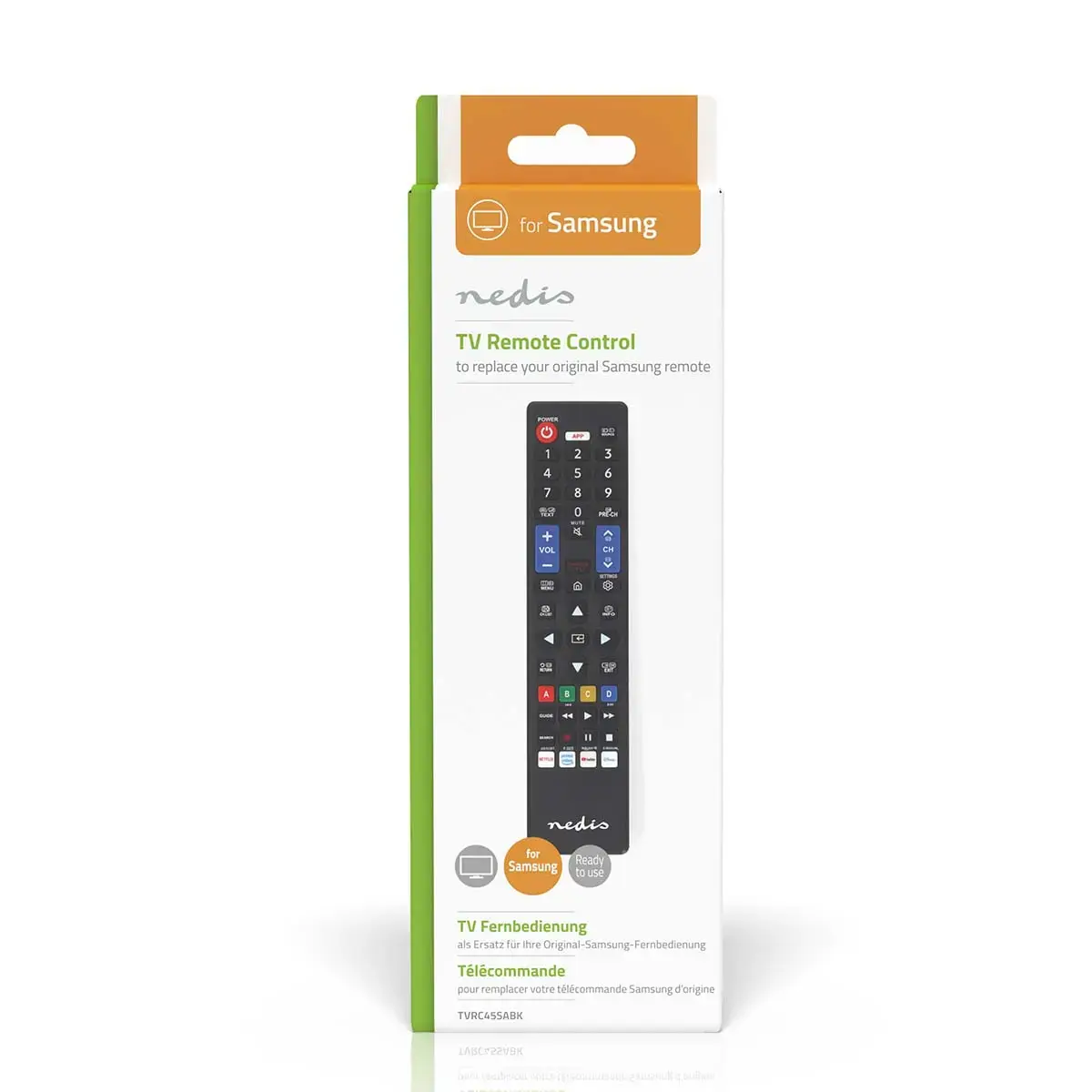 Nedis TVRC45SABK remote control TVRC45SABK Photo 2