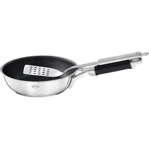 Frying Pan Roesle 20 cm, stainless steel skillet for stovetop cooking