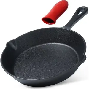 Cast iron frying pan Vilde 20 cm with silicone handle cover model 199034