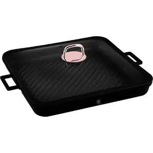 Frying Pan with Lid berlinger haus BH-7789 34x34 cm Black Rose, non-stick titanium-coated