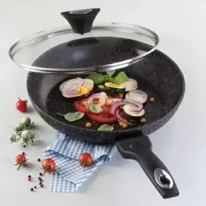 Frying pan Tiross TS-1256P 28 cm, non-stick cooking pan