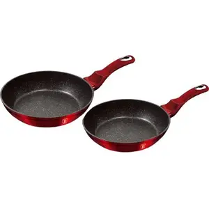 Frying Pan berlinger haus Metallic Line Burgundy Edition 22 cm — non-stick cookware, 22cm diameter