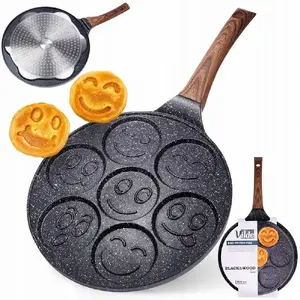 Frying Pan Vilde Black&Wood 199008 — nonstick griddle for up to 7 pancakes
