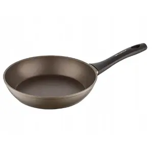 Frying pan Florina Cava 24 cm by Mateusz Gessler — nonstick coating, champagne finish, black handle
