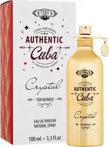 Eau de Parfum spray Cuba CUBA ORIGINAL Authentic Crystal, 100 ml