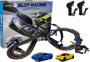 Toy race track LEANToys Ogromny Tor Wyścigowy 2 Pętle 1:43 with remote control, 1020 cm length, lights
