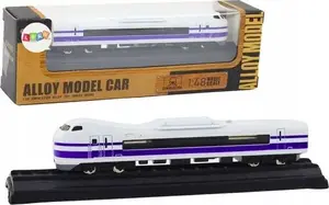 Die-cast Model Train Carriage 1:48 scale, LEANToys, metal, white-violet