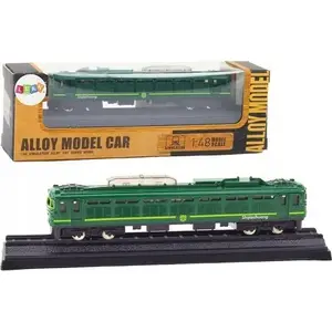 Collector Model Train Wagon 1:48 Metal Green, LEANToys 18920