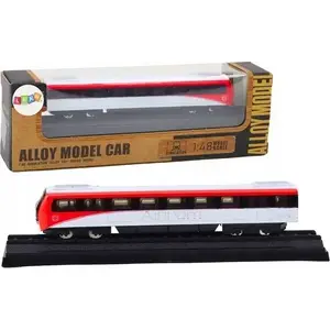 Collectible Metal Train LEANToys Model 1:48 Red-White