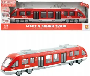 Toy tramway ASKATO Askato Tramwaj czerwony model GXP-885005 — red tram toy