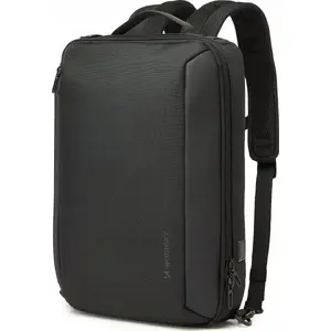 Mugursoma/soma Wozinsky Premium priekš 15,6" portatīvā datora ar plecu siksnu — melna