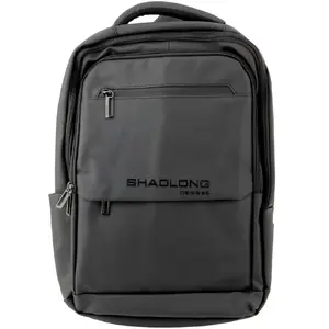Mugursoma Lean pilsētas biznesa ar USB un nodalījumu laptopam, melna, 16 l